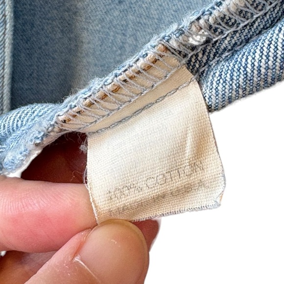 J.Crew Size Medium Light Denim Jean Jacket 100% Cotton Made USA Womens Vintage - Picture 4 of 5